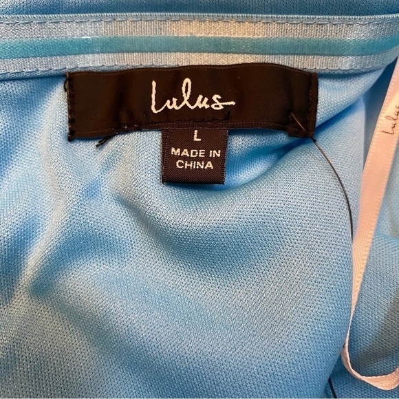 lulu’s Splendid Soiree Bright Blue Sequin Strapless Mini Dress - Picture 8 of 8